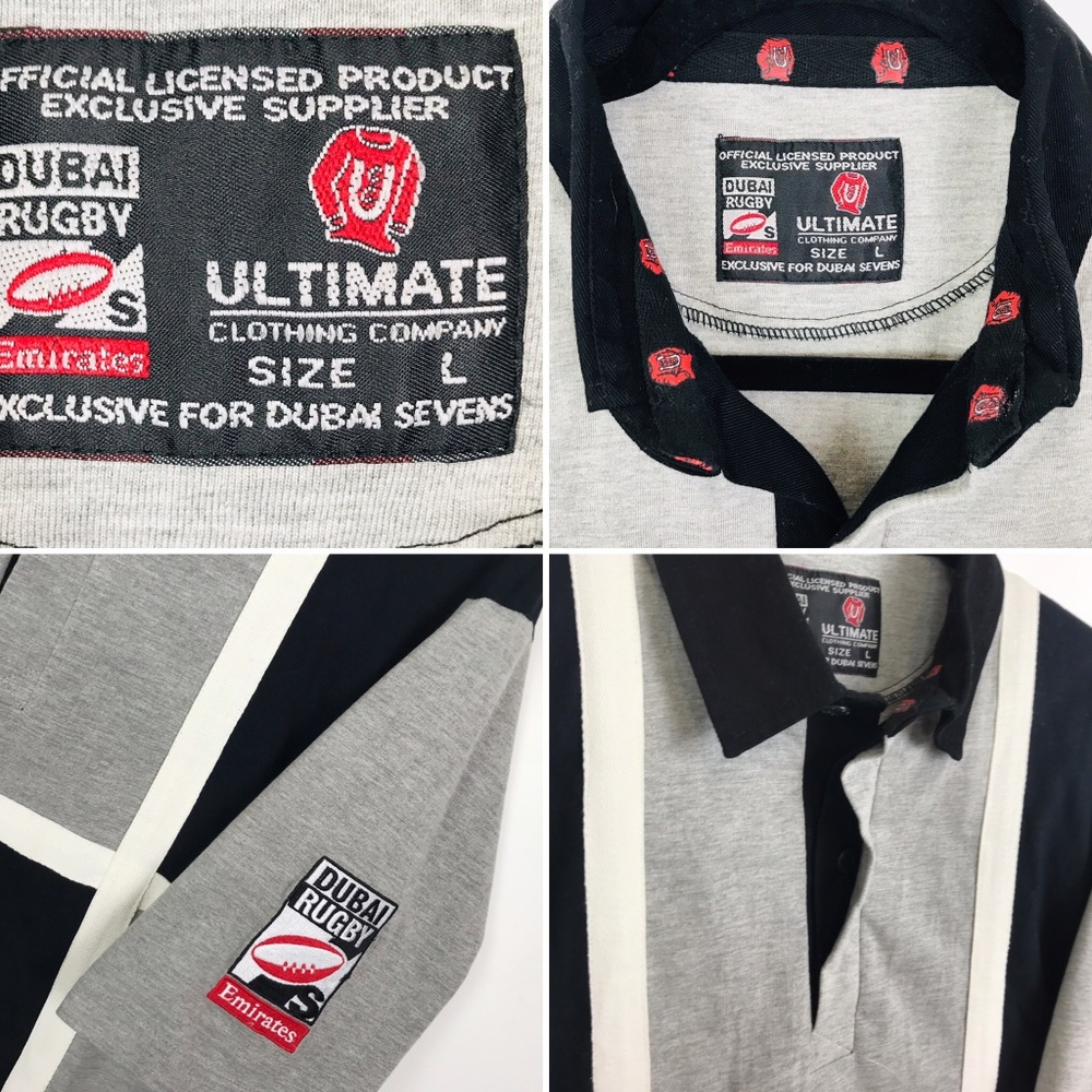 Dubai Rugby Sevens Polo Shirt Licensed Merch EUC L - Picture 6 of 8